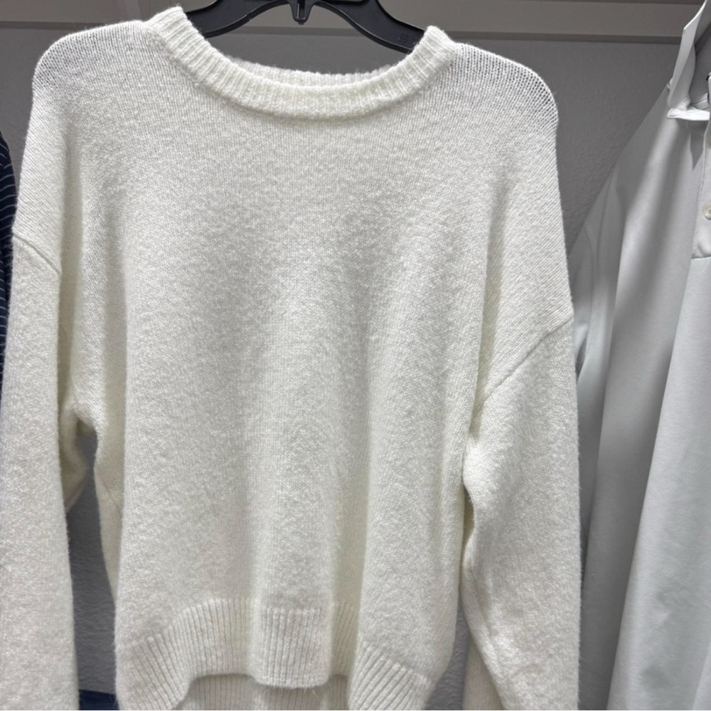 cream sweater